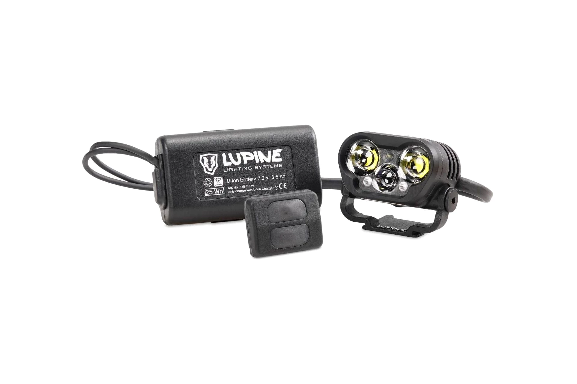 Lupine Blika R 4 Helmlampe 3.5 Ah Hardcase Akku FastClick Bluetooth